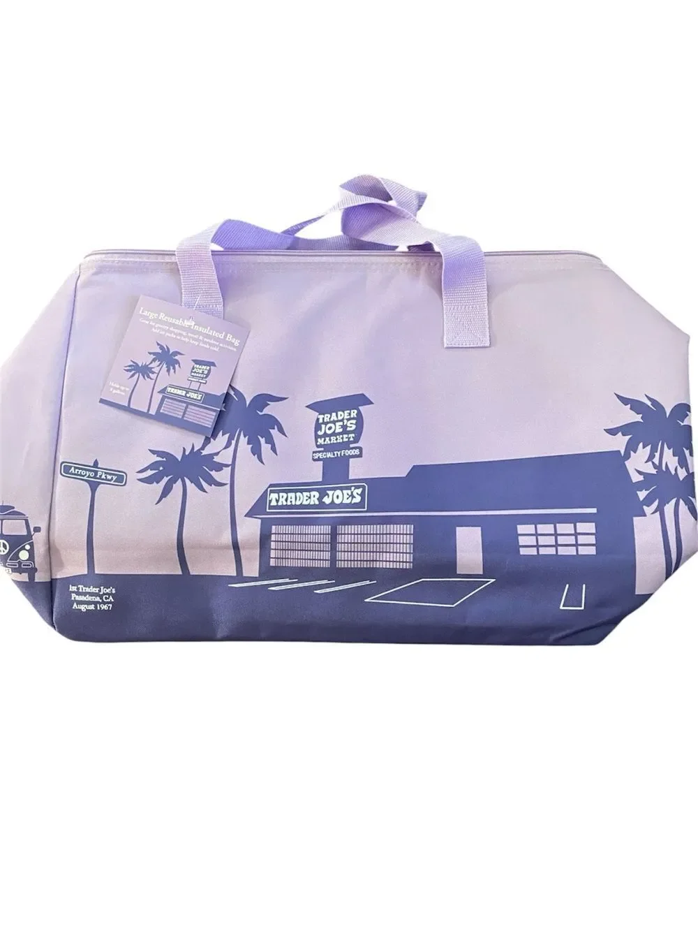 Trader Joe’s Pasadena 8‑Gallon Insulated Reusable Bag – Large – NWT